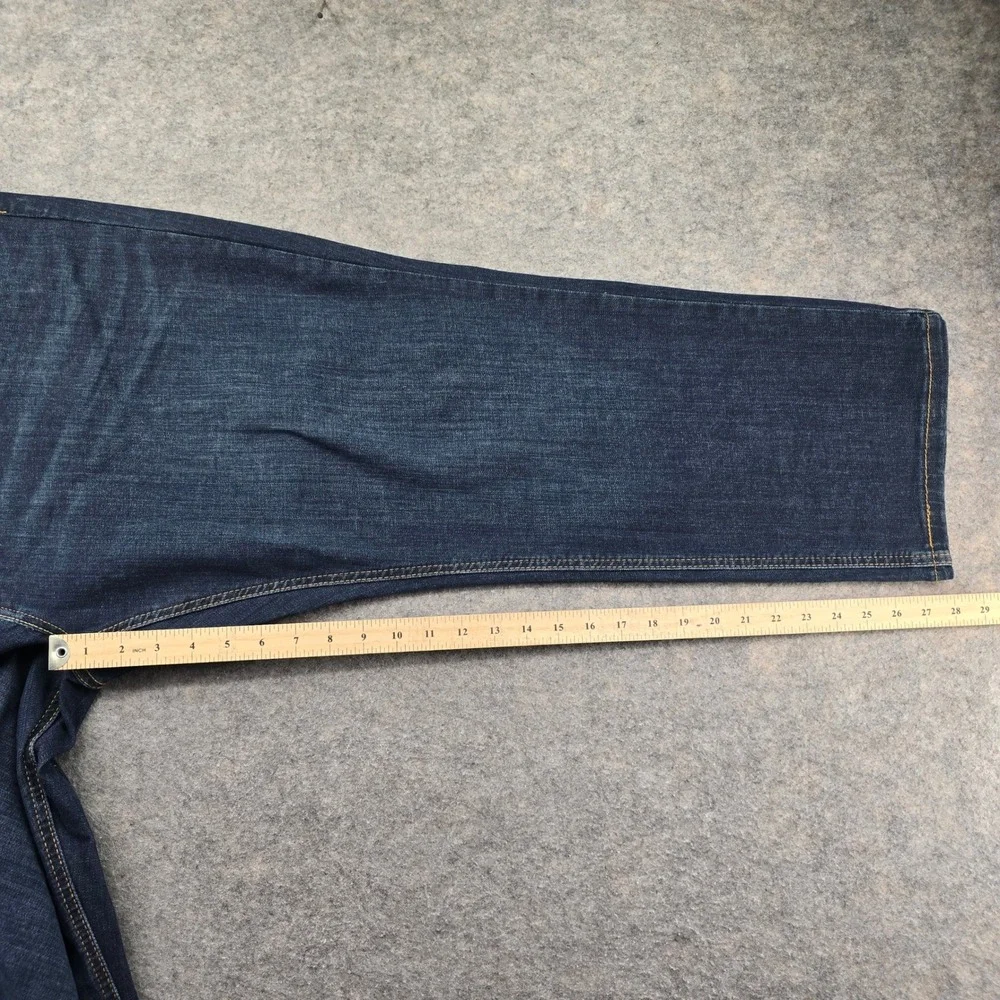 Levis 541 Athletic Taper Mens 46x28 Jeans Dark Wash Blue Cotton Blend Denim